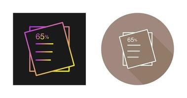 Graded Paper Vector Icon