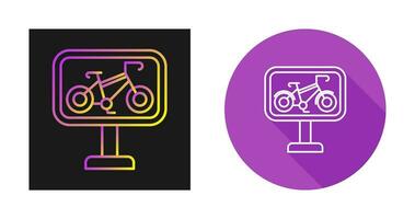 Bike Lane Vector Icon