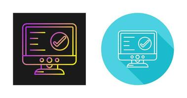Check Lcd Vector Icon