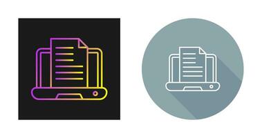 Content Writing Vector Icon