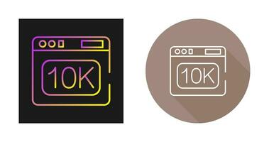 10k Vector Icon