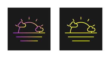 Sunset Vector Icon