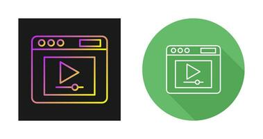 Video Player Vector Icon