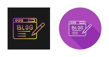 Blog Vector Icon