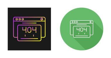 404 Error Vector Icon