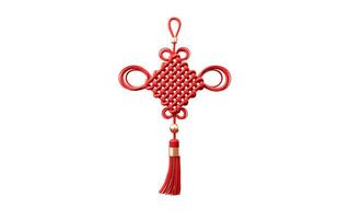 Chinese knot with oriental ancient style, 3d rendering. photo