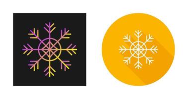 icono de vector de copo de nieve