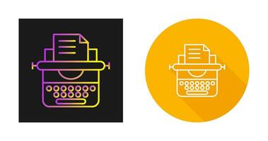 Typewriter Vector Icon