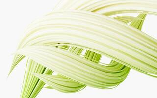Flowing and twist geometry lines, 3d rendering. photo