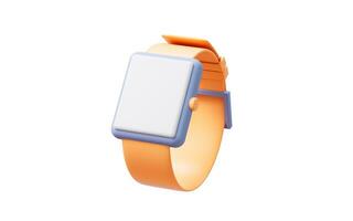 Smart mobile watch, 3d rendering. photo