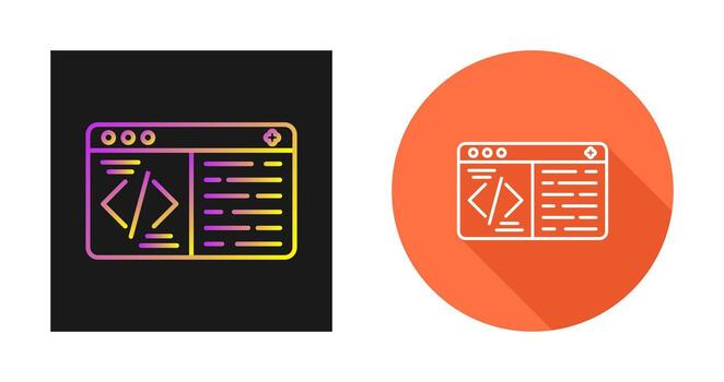icono de vector de codificación