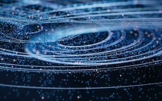 Flowing digital lines background, 3d rendering. photo