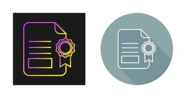 Certificate Vector Icon