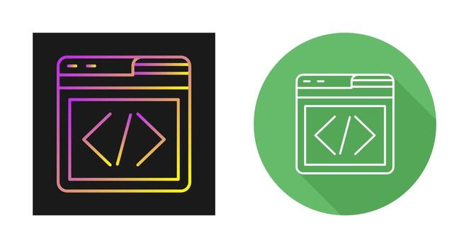 Web Programing Vector Icon