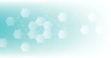 Background of hexagon geometric blue pattern. vector