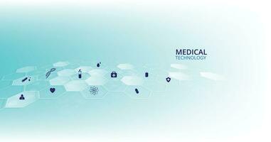 Medical background vector design.