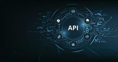 solicitud programación interfaz api diseño. vector