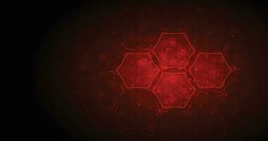 Hexagon Technology digital futuristic background concept. vector