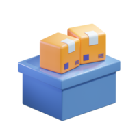 Stacked 3D Crates Efficient Storage and Logistics Concept png