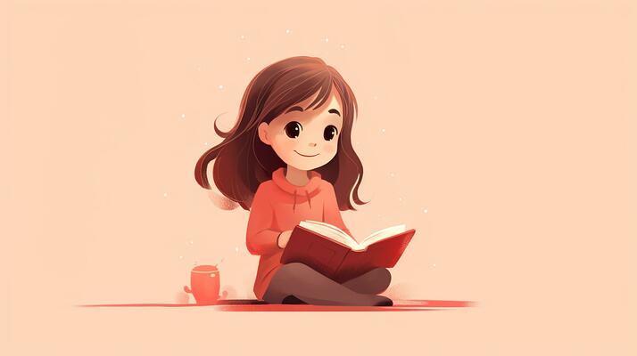 Cartoon Reading Book Stock Photos, Images and Backgrounds for Free Download