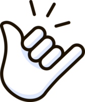 shaka sign icon emoji sticker png