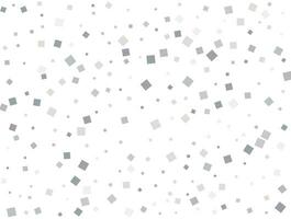 Silver square confetti. Vector illustration.