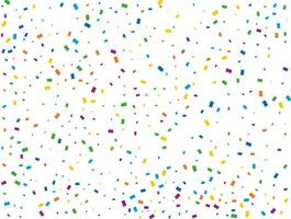 Birthday Rectangular Confetti. Light Rainbow glitter confetti background. Colored festive texture. vector