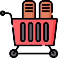shopping cart illustration design png