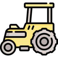 Tractor illustration design png