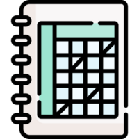 Planner illustration design png