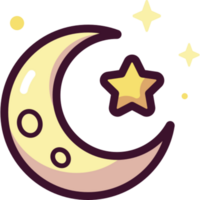 Luna ilustración diseño png