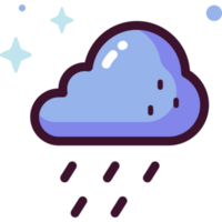 lluvia ilustración diseño png