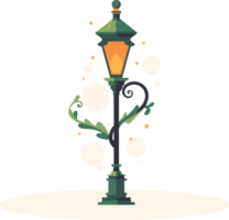 Hand Drawn Christmas electricity pole in flat style png