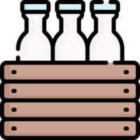 diseño de icono de leche png