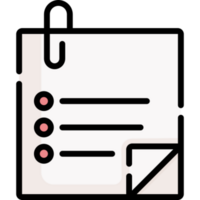 Memo illustration design png