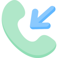 incoming call illustration design png