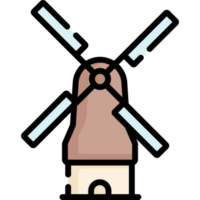 Windmühle Illustration Design png