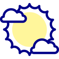 conception d'icône de soleil png