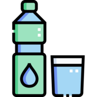 conception d'icône de bouteille d'eau png