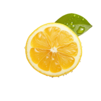 Lemon isolated on transparent background, created with generative AI png