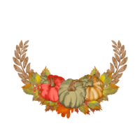 Autumn, Thanksgiving Floral Border png