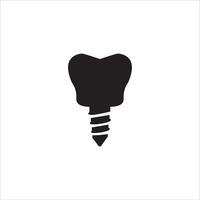 tooth implantation icon vector illustration symbol