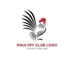 Chicken rooster logo vector icon symbol illustration.