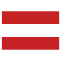 Österreich Flagge isoliert auf ein transparent Hintergrund png