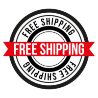 Free Shipping Stamp Logo on a Transparent Background png