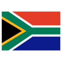 Süd Afrika Flagge isoliert auf ein transparent Hintergrund png