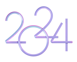 new year 2024 number png