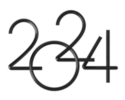 2024 new year number png