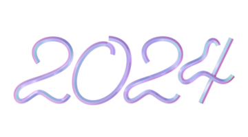 nuovo anno 2024 numero png