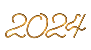 2024 nuovo anno numero png